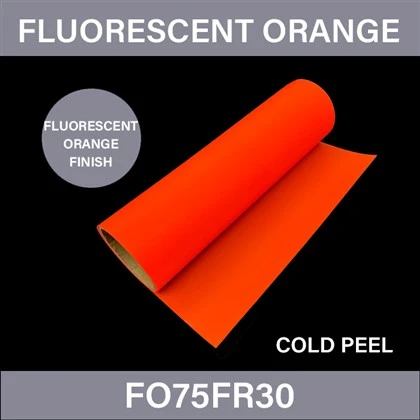 Floresan apelsin DTF transfer plyonkalari