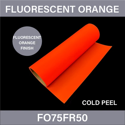 Floresan apelsin DTF transfer plyonkasi